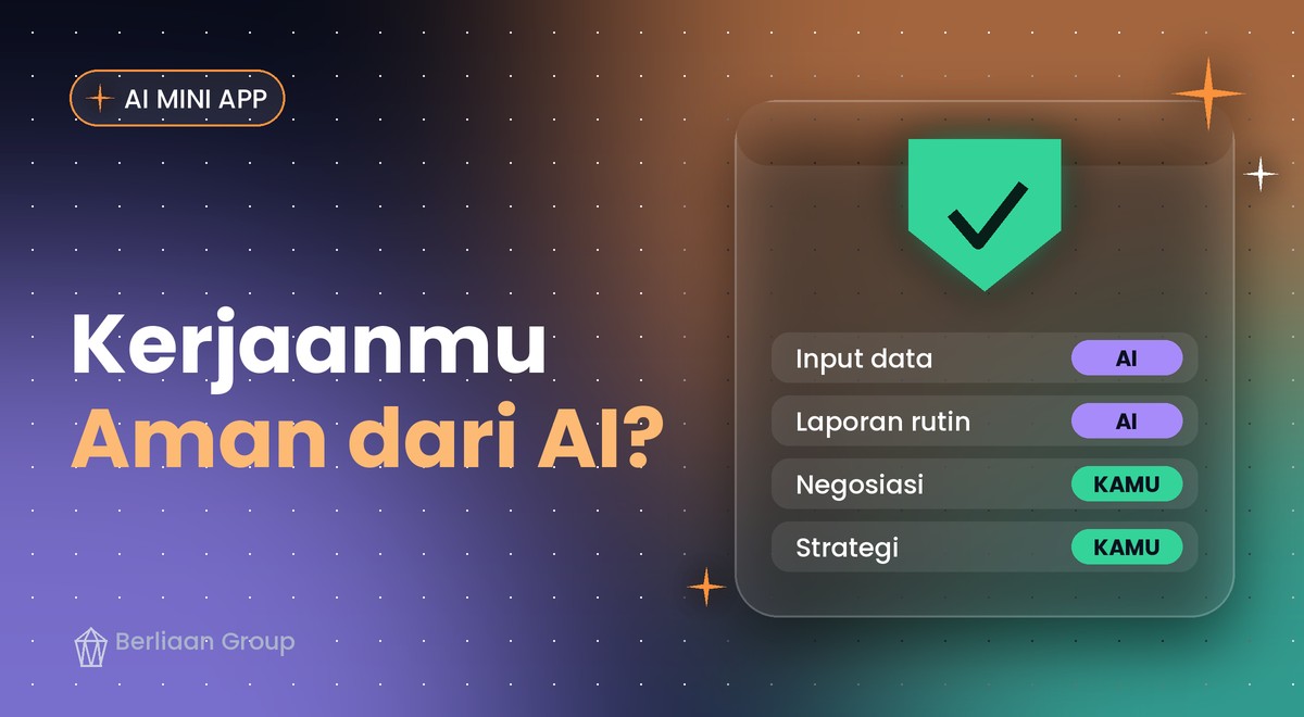 Kerjaan Aman dari AI - sampul produk Berliaan